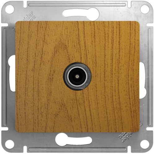 Розетка TV Коннектор без рамки Systeme Electric Glossa 1-м. дерево фото Розетка TV Коннектор без рамки Systeme Electric Glossa 1-м. дерево картинка